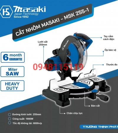 Máy Cắt Nhôm Masaki MSK 255-1