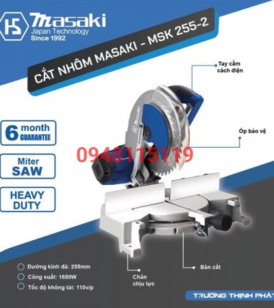 Máy Cắt Nhôm Masaki MSK 255-2