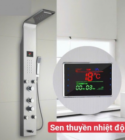 Sen thuyền hiển thị nhiệt độ bạc 4 núm