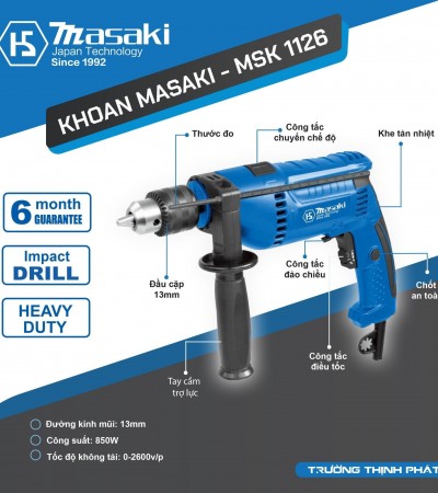 Máy khoan Masaki MSK 1126