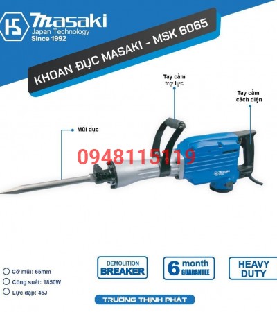 Máy Khoan Đục Masaki MSK 6065